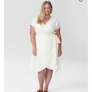 Universal Standard Tracy linen dress, 3XS